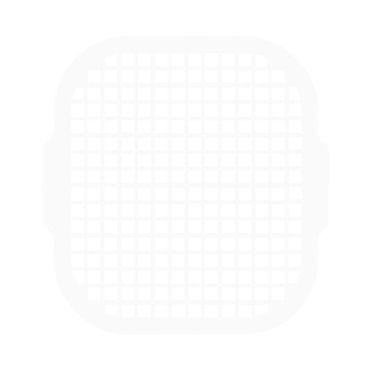 Mini chopper cleaning grid with square mesh for easy rinsing