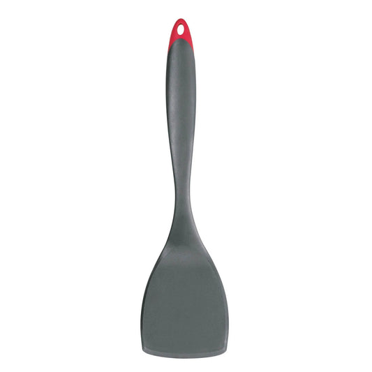 Fiberglass turner with dark gray blade and red hanging loop handle