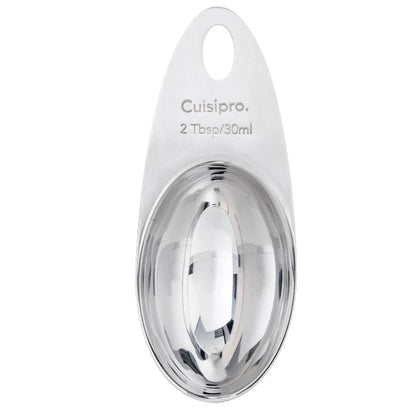 Cuisipro coffee scoop, 2 Tbsp / 30 ml, stainless-steel bowl with hanging loop