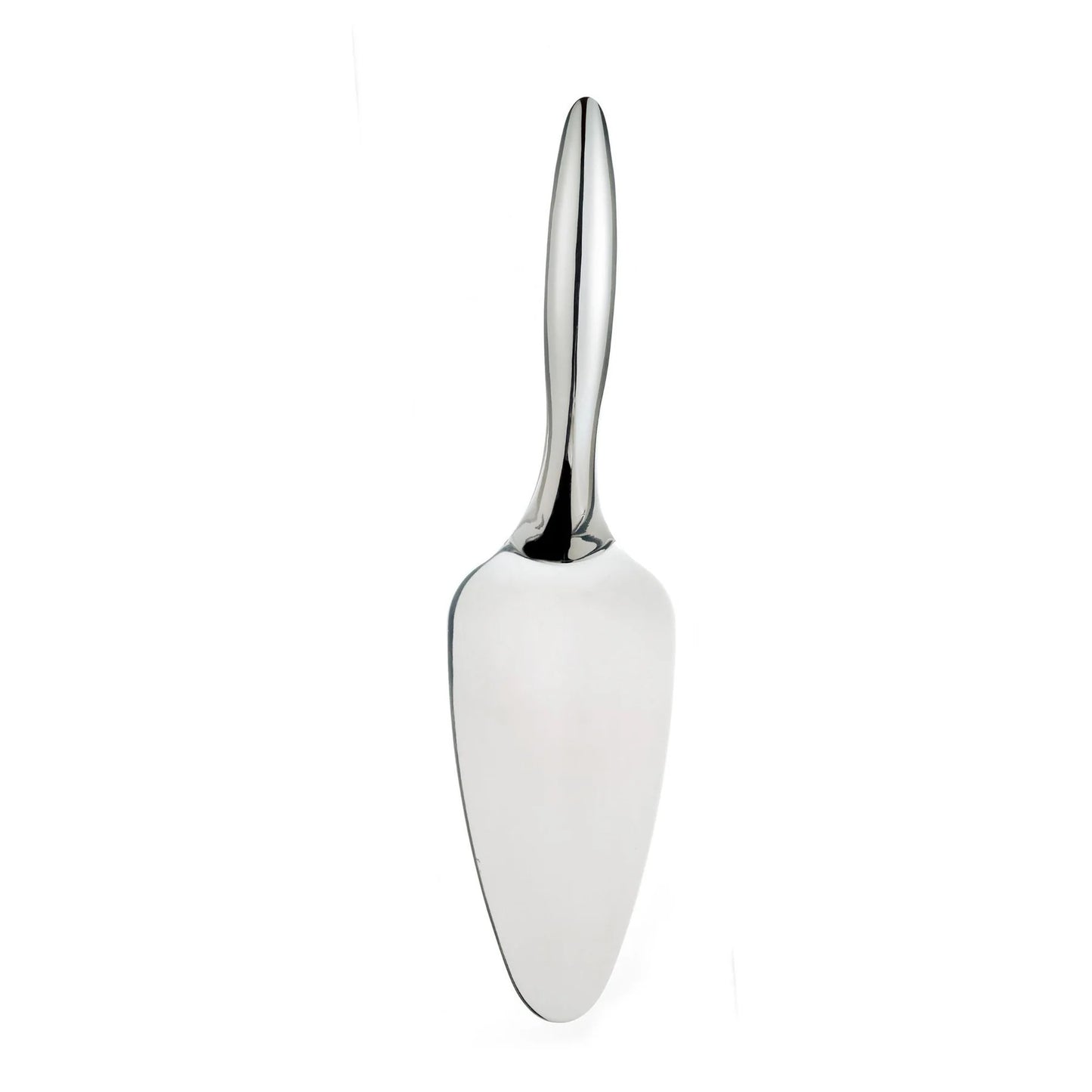 Stainless steel mini cake/pie server with rounded blade and tapered handle